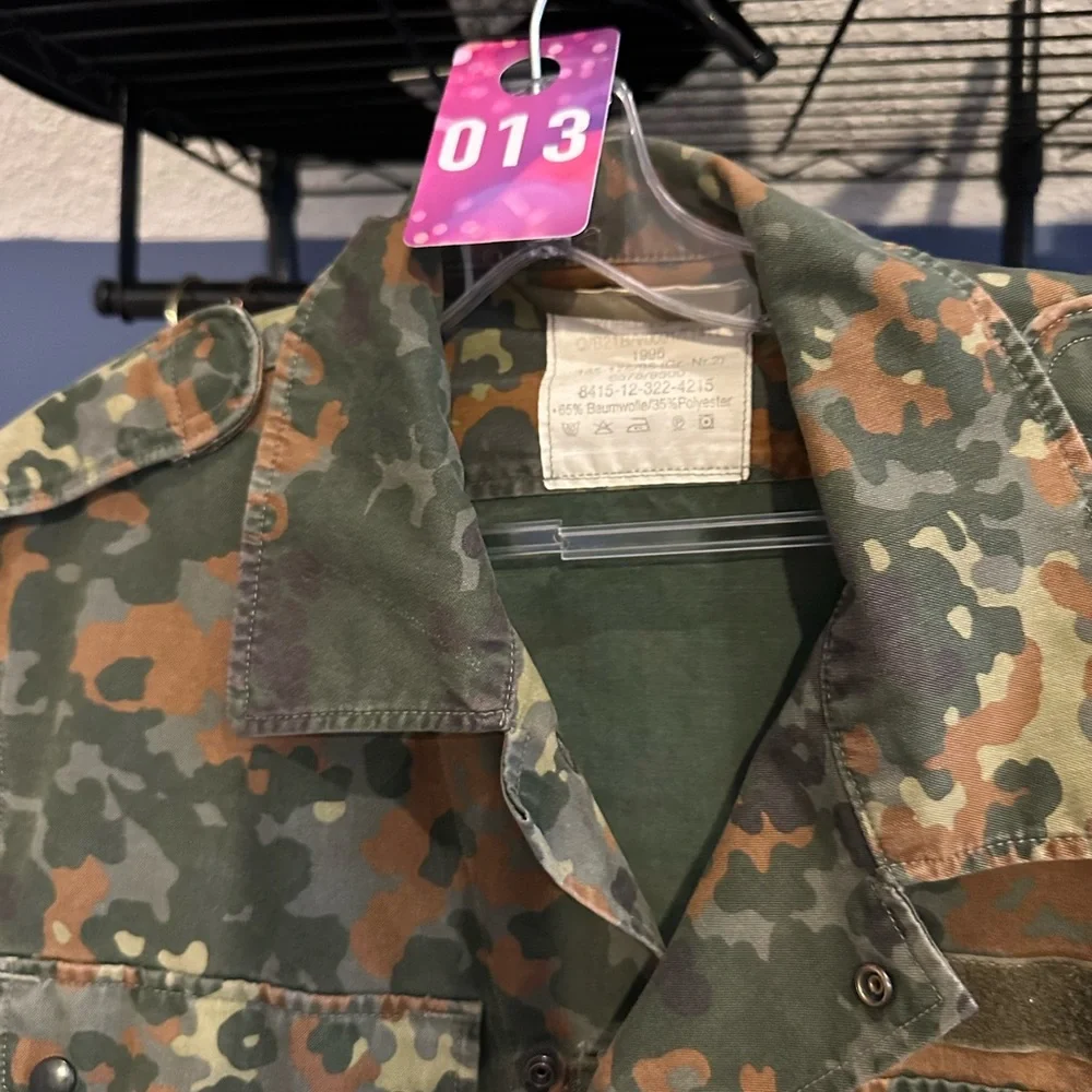 Vintage GE Kohler Flecktarn Field Shirt Jacket German Military 1996 No Flags